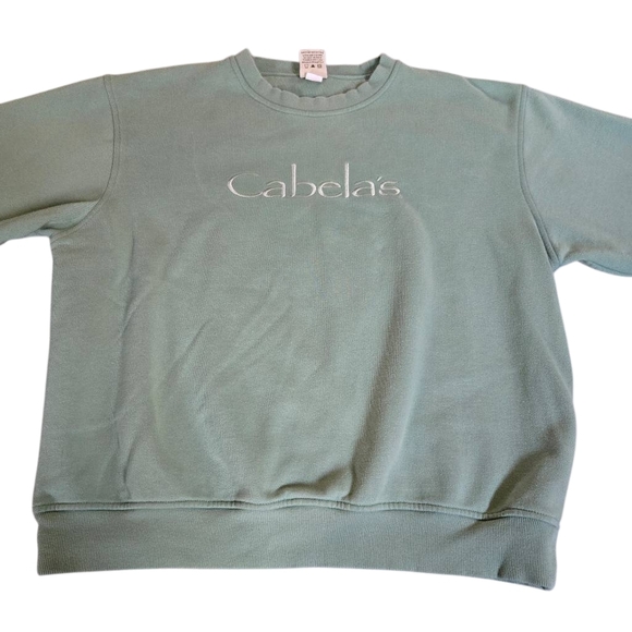 Cabela's Green Crewneck Sweatshirt - Picture 2 of 4